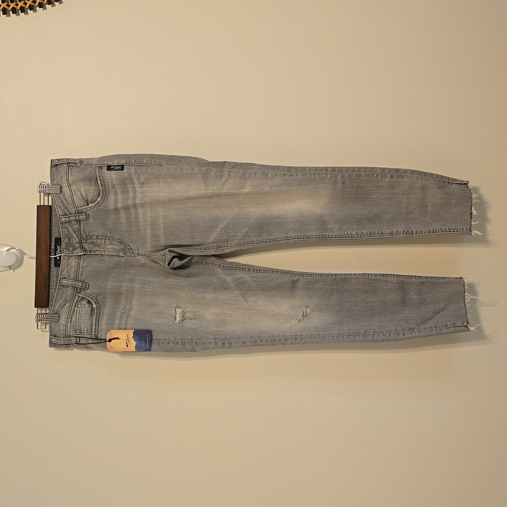 Silver Aiko Skinny Raw Hem Gray Raw Hem Jeans / Size 30 / NWT